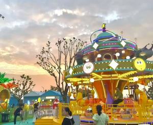 ม้าหมุนกลางแจ้งสุดหรู24ที่นั่งสำหรับเด็ก, ระบบม้าหมุนแนวตั้ง <span class=keywords><strong>Kardex</strong></span> กล่องดนตรีกระเป๋าเดินทางสนามบินรถโรตารี่ที่จอดรถปาร์ตี้ - Product Image 3