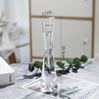 Vase de table en verre pas cher pour la décoration intérieure, design Art Déco transparent et émaillé, arrangement floral hydroponique, décoration de salon