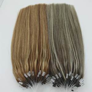 批发价格双拉生印度头发钢琴颜色5/60 9/60 h6羽毛头发延伸100% 处女人发 - Product Image 6