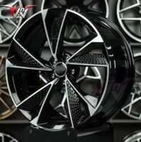 Rines de Aleación Forjados con Diseño de Malla de 18 19 20 21 22 Pulgadas 5X112, Aptos para Modelos Audi A4 A5 A6 A7 A8 E-Tron Q5 Q7 Q8 R S TT