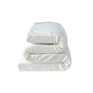 Couvre-matelas en bambou lavable et rafraîchissant Couvre-matelas en mousse à mémoire infusée de gel de 3 pouces