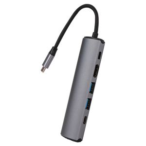 Hub USB C <span class=keywords><strong>de</strong></span> 6 Puertos, Base <span class=keywords><strong>de</strong></span> Conexión para Laptop con <span class=keywords><strong>Adaptador</strong></span> HDTV 4K, RJ45 <span class=keywords><strong>de</strong></span> 1000 Mbps, Divisor USB 3.1 <span class=keywords><strong>de</strong></span> 10 Gbps Tipo <span class=keywords><strong>A</strong></span> - Product Image 1