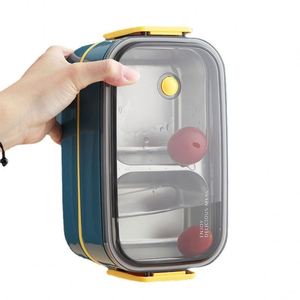304 Stainless Steel <b>Metal</b> <b>Lunch</b> <b>Box</b> Plastic Food Grade Leak-Proof Large Capacity Microwave <b>Lunch</b> <b>Box</b> - Product Image 2