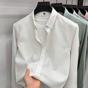 EU/<strong>UK</strong> Standard Size <strong>Men's</strong> <strong>Linen</strong> Cotton <strong>Shirt</strong> Solid Color Long Sleeve Button Down Casual <strong>Shirt</strong> Wholesale <strong>Men</strong> Apparel - Product Image 4