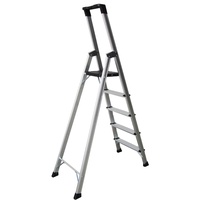 Escabeau pliant en aluminium multi-usage pour la maison avec pédale antidérapante Escaliers Main courante Plateau à outils Escabeaux