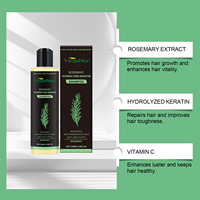 Shampooing Naturel à la Rosemarie pour la Croissance des Cheveux, Marque Privée, Améliore la Qualité des Cheveux, Huile de Croissance Biologique pour la Croissance des Cheveux