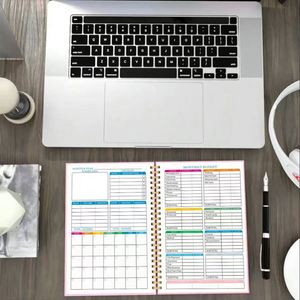 Planificador de Presupuesto Familiar Personal con Espiral A5, Bonito Cuaderno de Planificación de Cuentas para Comercio Electrónico Transfronterizo, para Escribir en la Escuela - Product Image 3