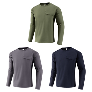 เสื้อสวมหัวคอกลมมีซิปสำหรับออกกำลังกายในยิมฟิตเนสแบบ1/4ครึ่งไตรมาส - Product Image 5