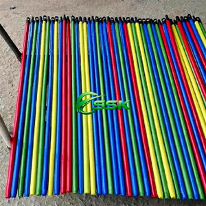 Vietnam Wooden Broom Handle 2 in 1 Small PVC Coated 120cm Colorful Dustpan & <b>Mop</b> Stick Ergonomic Durable Furniture Cleaning Tool - Product Image 1