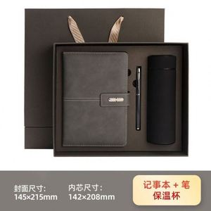 Set de Regalo Promocional al por Mayor: Termo, Cuaderno de Lujo, Diario de Negocios Personalizado de Cuero con Bolígrafo y Botella - Product Image 6