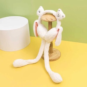 クマの耳を動かすイヤーマフ折りたたみ式不凍液漫画イヤーマフ子供用暖かい冬暖かいぬいぐるみイヤーマフ