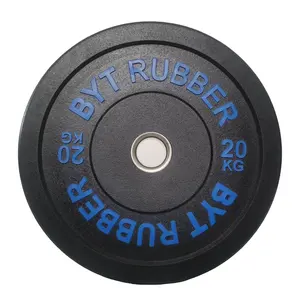 Byt phòng tập thể dục Trọng lượng nâng Barbell tấm Bumper trọng lượng đĩa tấm cao su Bumper tấm