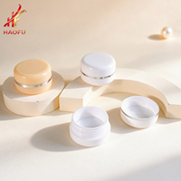 Pot en plastique vide de 10/20g avec bouchon à vis pour gel de construction OEM/ODM, flacon cosmétique rond – Vente chaude