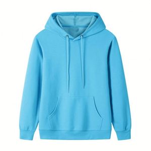 Autumn Men Premium Hoodie High Quality 100% Cotton Athletic Eco-Friendly Breathable Digital Printing Pockets Solid Color in <b>Bulk</b> - Product Image 4