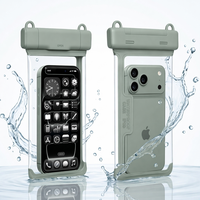 Funda Impermeable para Teléfono Móvil Transparente sin Bisel, Bolsa Protectora Táctil IP68, Popular en Japón