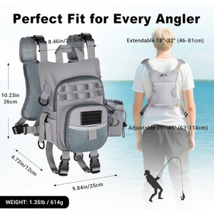 Lightweight Fly Fishing <b>Chest</b> Pack Waterproof Quick Access Professional Gear <b>Storage</b> Bag - Product Image 2