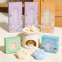 Ecologisch verantwoorde verpakkingen voor warme chocolademelk, smeltpunt 52°C, waarschuwingslabel, geurende vorm, aroma, etherische olie, wax melts