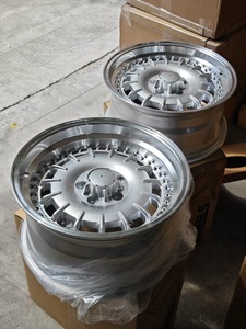 Cerchi in Lega YQ Old School Deep Dish da 17 Pollici 5x112 con Bordo Lucidato a Rivetti per Auto <span class=keywords><strong>Mercedes</strong></span> Benz <span class=keywords><strong>Vintage</strong></span> W123 R129 W202 - Product Image 4