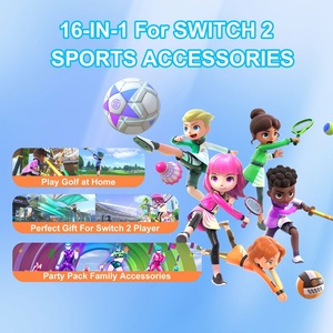 ชุดอุปกรณ์เสริมสำหรับกีฬาสวิตช์ 2 แบบ 16-in-1 พร้อมปลอกนิ้วหัวแม่มือสำหรับงานปาร์ตี้ครอบครัว ขายส่งแบบกำหนดเอง BGA2010 - Product Image 2