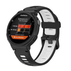 Correa de silicona deportiva para <span class=keywords><strong>Garmin</strong></span> <span class=keywords><strong>Forerunner</strong></span>, banda amigable con la piel de doble color, de alta calidad, 220, 230, 235, 620, 630, <span class=keywords><strong>735XT</strong></span> - Product Image 3