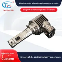 Usine de fonderie sous pression de Dongguan, fabrication sur mesure de moules automobiles, ouverture de phares de voiture, accessoires de boîtier LED, quincaillerie en alliage d'aluminium ADC12