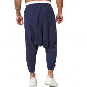 Pantalon Harem Sportif Ample en Coton et Lin pour Hommes, Style Hip Hop Streetwear, Personnalisable – Vente Flash Fabricants - Product Image 4