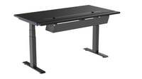 JIECANG Ergonomique Double Moteur RGB Lumière PC Ordinateur Électrique Sit Stand Gaming Desk pour E-sports