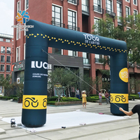 Promoción de marca, arco publicitario inflable Simple personalizado para línea de meta de carrera, inflables personalizados