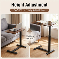 Table d'appoint mobile à hauteur réglable avec moteur unique de haute qualité pour le bureau et la maison