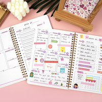 Carnet à spirales avec couverture de couleur personnalisée, impression personnalisée, agendas, carnets de notes pour étudiants