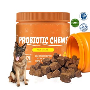 OEM probiotik anjing kunyah lembut dengan minyak Salmon lecigut enzim kesehatan pencernaan dukungan keseluruhan merawat suplemen hewan peliharaan - Product Image 6