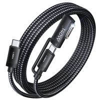 Cable de Carga Magnético LISEN 140W PD 3.1, Cable USB C a Magnético 3, Cable de Carga Rápida para MacBook Pro 17 16 Pulgadas M1 M2 M3