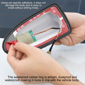 Accessoires extérieurs automobiles personnalisés, antenne de <span class=keywords><strong>voiture</strong></span> universelle en forme de <span class=keywords><strong>aileron</strong></span> de requin pour toit, antenne radio AM/FM, ruban adhésif, matériau ABS - Product Image 4