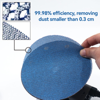 Yüksek Verimli 5 İnç 125mm 1mm Kalınlığında Fileli Mavi Seramik Aşındırıcı Tozsuz Halka Şeklinde Zımpara Diski Orta OEM Islak/Kuru Kullanım