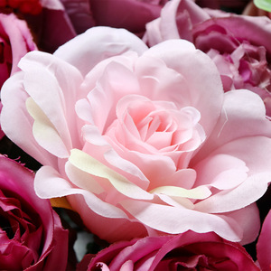 Mur de fleurs artificielles, décoration de fond tridimensionnelle, roses, dahlias, hortensias, arrangements floraux pour mariage - Product Image 5