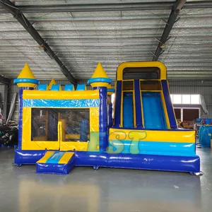 Venda quente Pequeno Inflável Bouncer Castle Jogo Para Crianças Inflável House Party Jump Bouncing E Slide Combo Outdoor