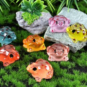 Accessoires en résine grenouille lumineuse les plus vendus, ornements en résine animaux simulés, modèle en résine qui brille dans le noir pour la décoration - Product Image 3