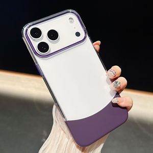 Funda protectora transparente de lujo 2 en 1 creativa para Apple 17promax para <span class=keywords><strong>iPhone</strong></span> 16 <span class=keywords><strong>14</strong></span> 15 con funda de agarre de teléfono de empalme - Product Image 2