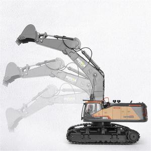 Camion RC <span class=keywords><strong>Huina</strong></span> <span class=keywords><strong>1592</strong></span> 2.4G 22CH 1:14 Anti-Interférence avec Son, Lumière LED, Godet en Alliage, Simulation d'Excavatrice - Product Image 6
