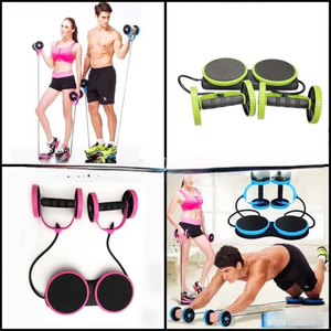 Rodillo Abdominal Multifunción KJ con Doble Rueda y Cuerda de Tracción - Equipo de Ejercicio ABS para Uso Doméstico con Rebote Automático para <span class=keywords><strong>Yoga</strong></span> - Product Image 4