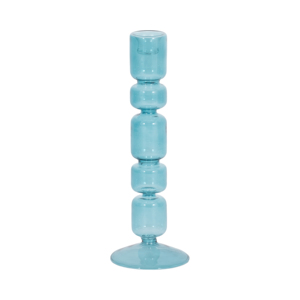 <b>Glass</b> Candle Holder For Taper And Pillar Candles Minimalist Centerpiece Table Dining Kitchen Coffee Decor - Product Image 1