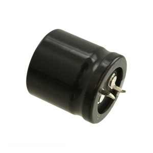 Manufacturer Channel Through Hole <b>CAP</b> ALUM 820UF 20% 100V <b>SNAP</b> TH 820 uF LGU2A821MELA Capacitor - Product Image 1