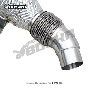 OEM <b>Catted</b> Stainless Steel Downpipe with OPF for M340/M340i/M440I/X5/X6 G05/G06 B58 3.0T 2019-2024 200 Cell Bolt-On Exhaust - Product Image 3