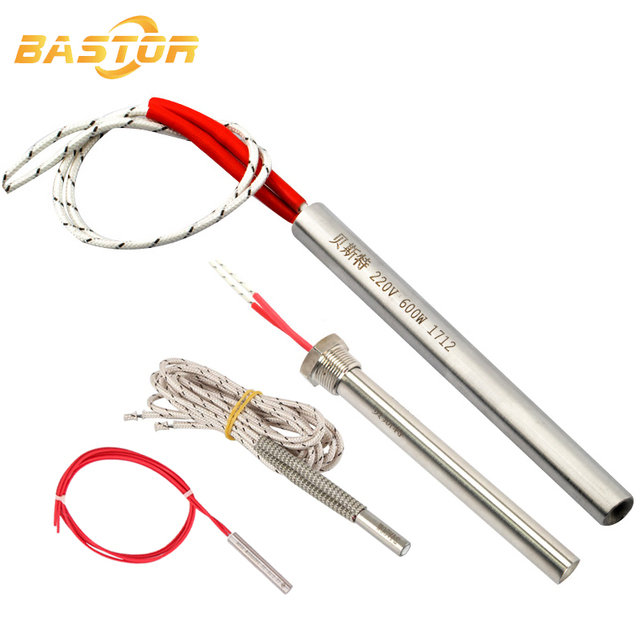 12v 24v 120v 220v 50w 80w 200w Stainless Steel High Density Immersion Electric Water Heating element Cartridge Heater
