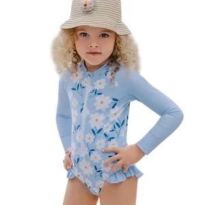 Vente en gros de maillots de bain une pièce imprimés pour enfants vêtements de plage pour enfants et filles