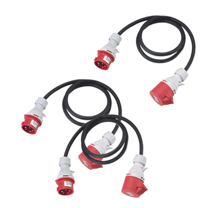 IP44Industrial Bouchons avec Câble D'extension, CE VDE Câble D'extension avec Extérieure Étanche IP67 3P <span class=keywords><strong>16A</strong></span> 32A Coupleur H07RN-<span class=keywords><strong>F</strong></span> J & H - Product Image 4