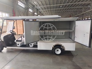 Customizable 4-Seater Electric Utility Vehicle / Golf Cart with Enclosed Cargo <b>Box</b> - Product Image 2