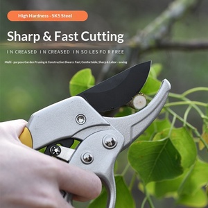 Sécateur de jardin <span class=keywords><strong>télescopique</strong></span> sans fil à lames croisées, en métal, avec poignée en caoutchouc, <span class=keywords><strong>professionnel</strong></span>, pour branches épaisses et fruits, à économie d'effort - Product Image 3