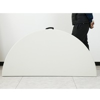 Table ronde pliable en plastique blanc pour banquet de mariage, tables et chaises pliantes pour événements