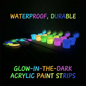 Strisce di Vernice Luminosa Super Brillante Panwenbo, Pittura Murale Colorata a Base d'Acqua, Strisce di Vernice Acrilica per Graffiti - Product Image 5